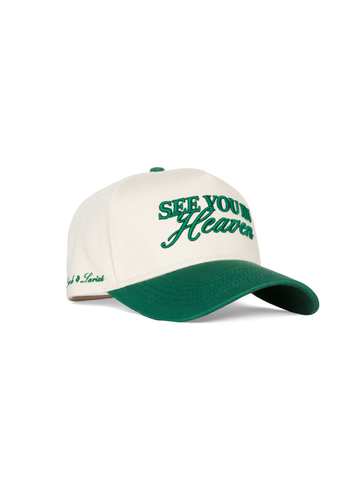 SEE YOU IN HEAVEN HAT - Sea Cream/Evergreen