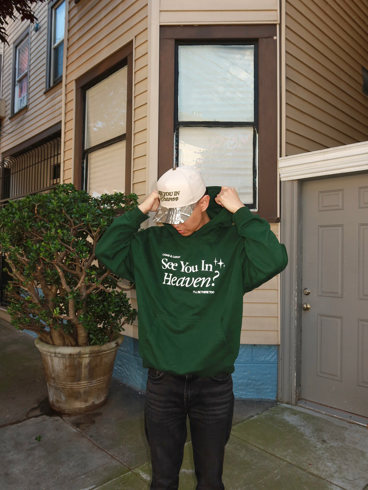 SEE YOU IN HEAVEN HAT - Vintage Cream/Forest Camo