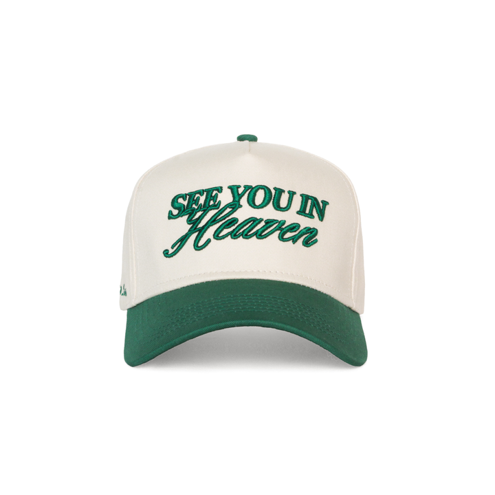 SEE YOU IN HEAVEN HAT - Sea Cream/Evergreen