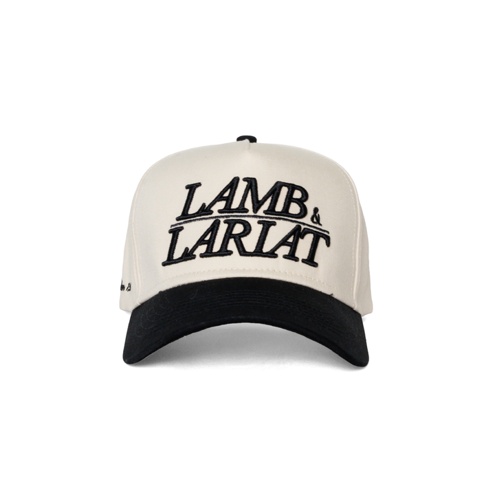 LAMB AND LARIAT HAT- Sea Cream/Black